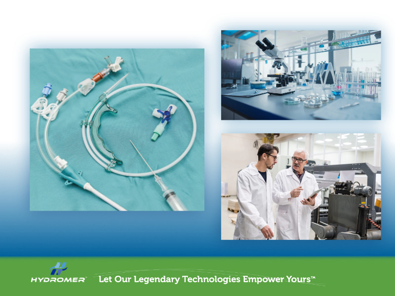 Hydromer offers a wide range of medical device coatings and services, including contract coatings, R&D, and testing. 