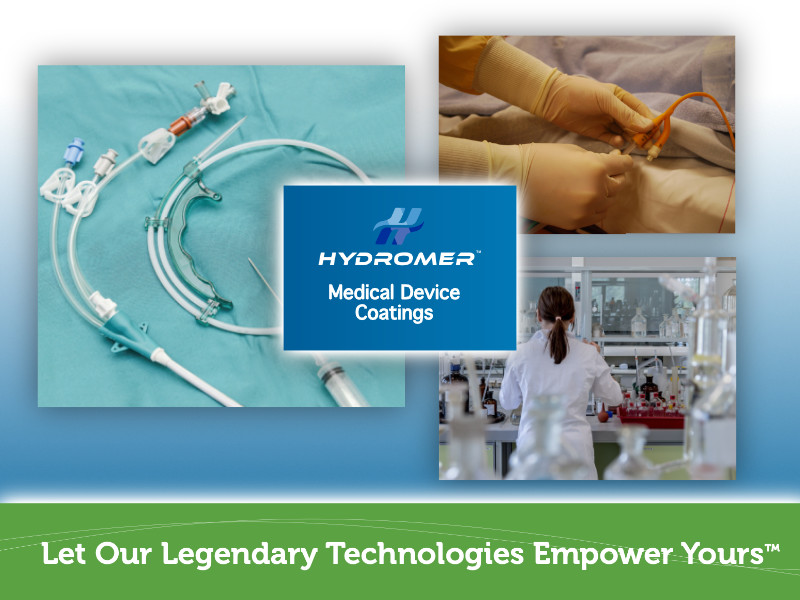 Hydromer Medical Device Coatings: Let Our Legendary Technologies Empower Yours
