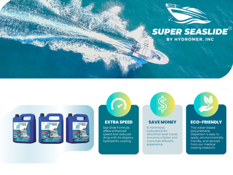 Benefits of Sea-Slide include extra speed, fuel efficiency, and being eco-friendly