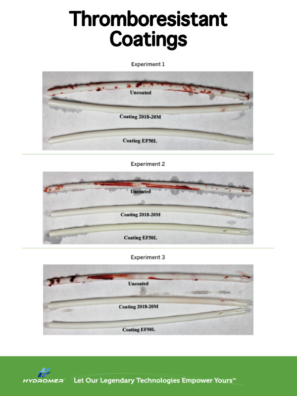 Hemocompatible Hydrophilic Coatings serve as thromboresistant layers on the medical device, preventing thrombosis, which can lead to blood clots and worse.